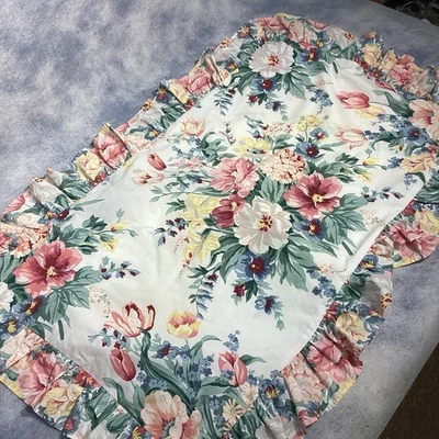 Funda falsa almohada vintage King Martha Stewart PInk repollo rosa grande floral Foto 1 de 4