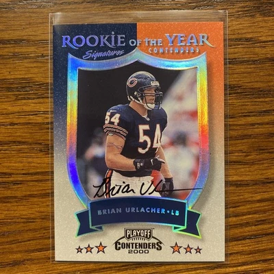 2000 Playoff Contenders Brian Urlacher Rookie Of The Year Auto /100 Bears - Image 1 of 2