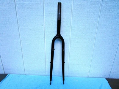 Horquilla de acero con freno voladizo 700C negro brillante unicrown roscado 1" Spinner    Foto 1 de 4