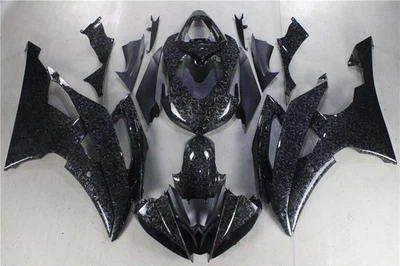 Pernos + Carenado de carbono forjado negro para Yamaha YZF R6 2013 2014 2015 2016 Foto 1 de 4