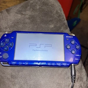 PSP2000 Metallic Blue Good Condition PlayStation Portable Rare Color/ No Battery - Picture 1 of 3