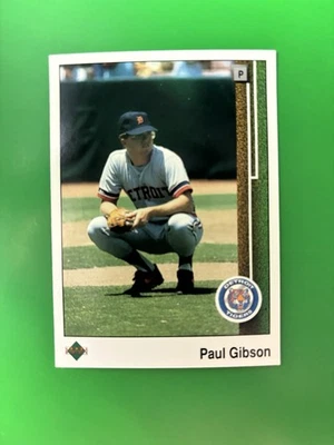1989 Upper Deck Paul Gibson RC, UER Detroit Tigers #47 - Image 1 of 2
