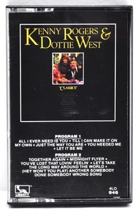 KENNY ROGERS & DOTTIE WEST "Classics" Cassette Liberty 4LO 946 - Picture 1 of 4