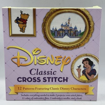 NIB Disney Princesses Classic Cross Stitch Kit - 12 Patterns Disney Characters - Image 1 of 4