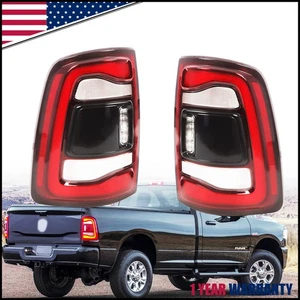 Par de luces traseras LED con punto ciego bisel negro para Dodge Ram 2500 3500 2019-2024 - Imagen 1 de 10