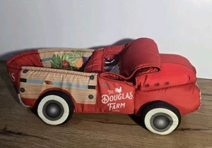 Douglas Cuddle Toy Plush Farm Truck Red Soft Vehicle Toy Holder Stuffed Animal - Picture 1 of 10