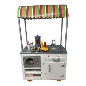 American Girl Campus Snack Cart For 18” Dolls Includes Toy Foods - Picture 1 of 5