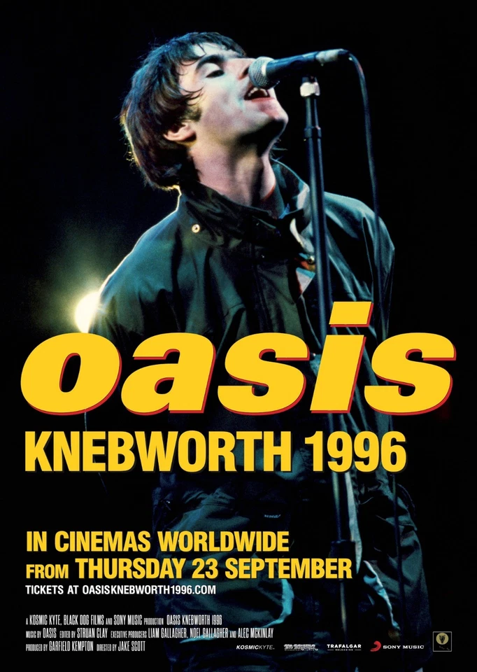 Oasis - Knebworth 1996 -  A4 Mini Print/Poster - Image 1 of 1