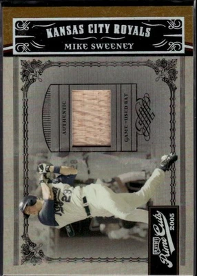 Playoff Prime Cuts Material Bat #13 2005 Mike Sweeney MEM 13/50 KC Royals 46433 Foto 1 de 2