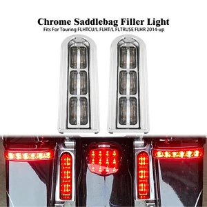 Accent Saddlebag Filler Support LED Inserts Light Fit For Harley Touring 2014-23 - Picture 1 of 18