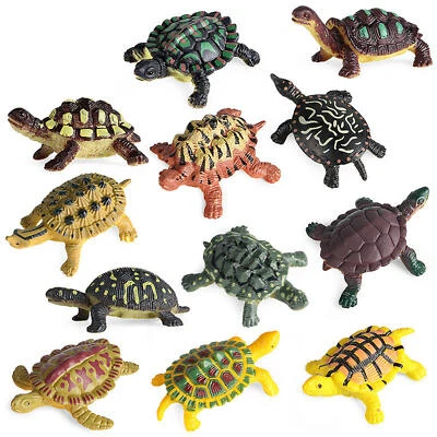 12/Set Simulation Ocean Animal Turtle Series Model Figures Teaching Prop - Image 1 of 4