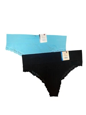 Juego de cosas Secret Treasures banda ancha azul y negro nuevo con etiquetas. Talla XXXL Foto 1 de 2