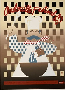 Andouille Festival 1983 LaPlace Louisiana Serigraph Art Poster Andouille Capital - Bild 1 von 12