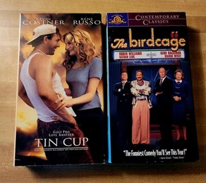 2 VHS Movies - The Birdcage & Tin Cup - Picture 1 of 4
