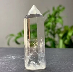 1 Pfund klare Quarz Turmspitze, weißer Kristall Obelisk Heilkristall Wohndeko - Bild 1 von 6