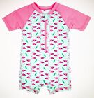 Leveret Rash Guard Pink Flamingo Baby Girl Swimsuit Size 3 6 Months Nwt! New