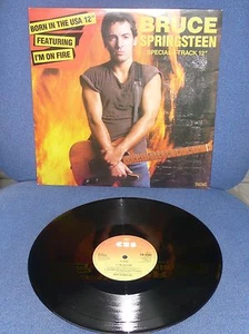 BRUCE SPRINGSTEEN BORN IN THE USA 4-TRACK 12 INCH UK SINGLE WITH PIC COVER - Picture 1 of 1