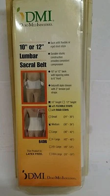 Cinturón Sacro Lumbar Blanco Duro-Med Flex Nuevo de Lote Antiguo Foto 1 de 4