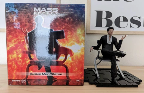 Mass Effect Illusive Man Polyresin Statue Color Statue + COA Numbered Cover