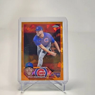 2023 Topps Chrome Sapphire Brad Boxberger Orange/25 - Image 1 of 2