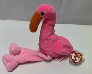 Ty Beanie Baby Pinky il fenicottero #4072 errori etichetta - Foto 1 di 17