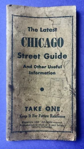 1954 'Latest Chicago Street Guide' Before Surface Streets Yielded to Expressways - Picture 1 of 11