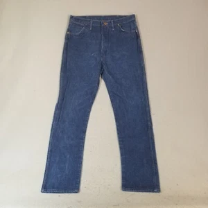 Wrangler jeans men's 36x34 Cowboy cut straight 13MWZ vintage blue denim pants - Picture 1 of 11