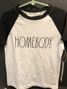 NWT Rae Dunn "Homebody" Boys Short Sleeve Raglan T-Shirt Size 5 Free Shipping - Picture 1 of 4