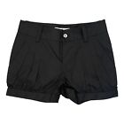 BNWOT Fornarina Mini Shorts 28” Hot Pants Pleated Y2k Black