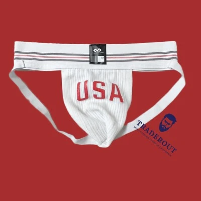 H.E.Arts США логотип пользовательский печать McDavid мужчин белый спортивный ремень нижнее белье - Изображение 1 из 4