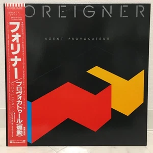 FOREIGNER / AGENT PROVOCATEUR JAPAN ISSUE LP W/ OBI, INSERT - Picture 1 of 8