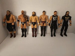 WWE Mattel Basic 6 Figure Lot Seth Rollins Kevin Owens Rock Miz Daniel Bryn Ivar - Picture 1 of 21