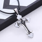 Fashionable Charm Unisex's Stainless Steel Cross Necklace Pendant Chain Jewelry