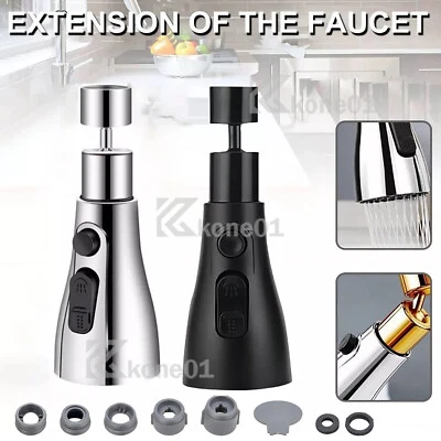 ACELECTRONIC Wasserhahn Verlängerung Flexibel Schwenkbrause Spareinsatz Strahlregler-Aufsatz