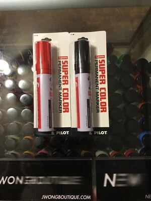 Supreme 2018 Pilot Marker Red and Black - Image 1 of 4