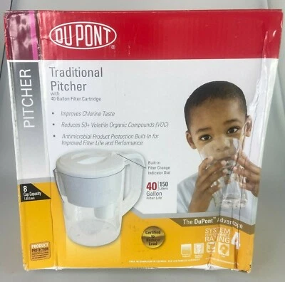 DuPont WFPT100X Water Filter Pitcher and 1 Replacement Filters  - Image 1 of 4