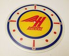 Vintage Heinkel Germany Aircraft Advertisement Glass Wall Clock Face