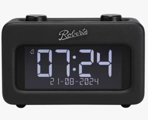 Roberts Bedside Clock Radio Rest DAB/DAB+/FM Bluetooth Black C Grade - Picture 1 of 5