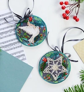 Abris Art ABT-036 DIY conjunto de puntadas de perlas bola de Navidad "Nueva alegría" - Imagen 1 de 6