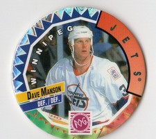 1994-95 Canada Games NHL POGS Jets Hockey Card #257 Dave Manson