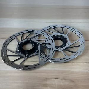 Rotor de freno de disco de ciclo SRAM Paceline 160 mm par de bloqueo central NUEVO bicicleta CL #4674 - Imagen 1 de 2