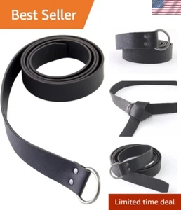 Medieval Knight Leather Belt - 75" PU Leather for LARP, Halloween & Costumes - Picture 1 of 9