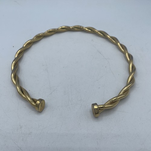 GIVENCHY Collana girocollo intrecciata doppia treccia tono oro Estate Jewelry