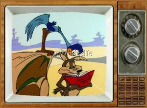 Road Runner TV Fridge MAGNET 2" x 3" SATURDAY MORNING CARTOONS Looney Tunes - Picture 1 of 1