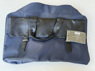 Nuevo bolso de lona con etiquetas Calvin Klein azul y negro Foto 1 de 4
