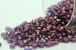 Miyuki Round Rocailles 11/0 Inside Dyed Plum Purple Seed Bead RR-312 - Picture 1 of 1