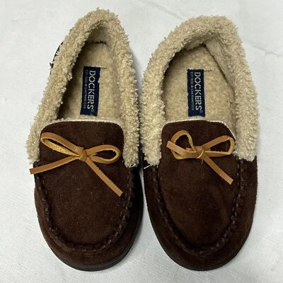 Zapatillas Mocasín para Niños Dockers Talla 11-12 Marrón con Interior de Vellón Foto 1 de 4