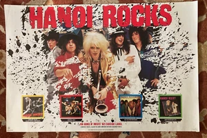 HANOI ROCKS Catalog rare original promotional poster from 1989 Michael Monroe - Picture 1 of 1