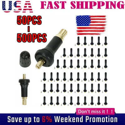 50/100/200/500 TPMS Valve Stem Rubber Rebuild Kit for Tire Pressure Sensor Usgxw Foto 1 de 4