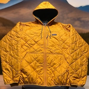 Patagonia Diamond Quilted Bomber Hoody Herren XL Golden Orange Cerium Micro Nano - Bild 1 von 14